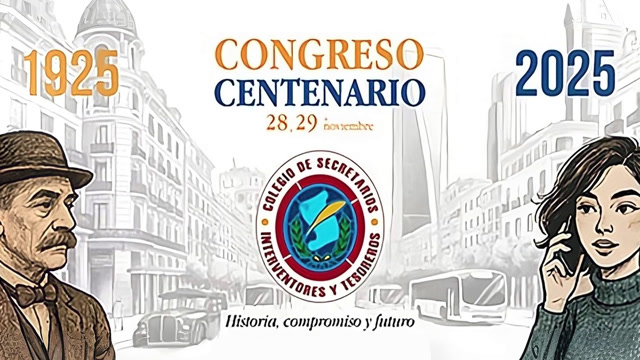 poster Reportaje Congreso Centenario Colegios COSITAL. 28 y 29 de noviembre de 2025